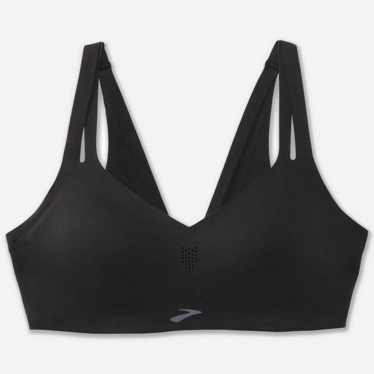 Brooks Women's Dare Strappy Sports Running Bra Singapore - Black (86572-BAUJ)